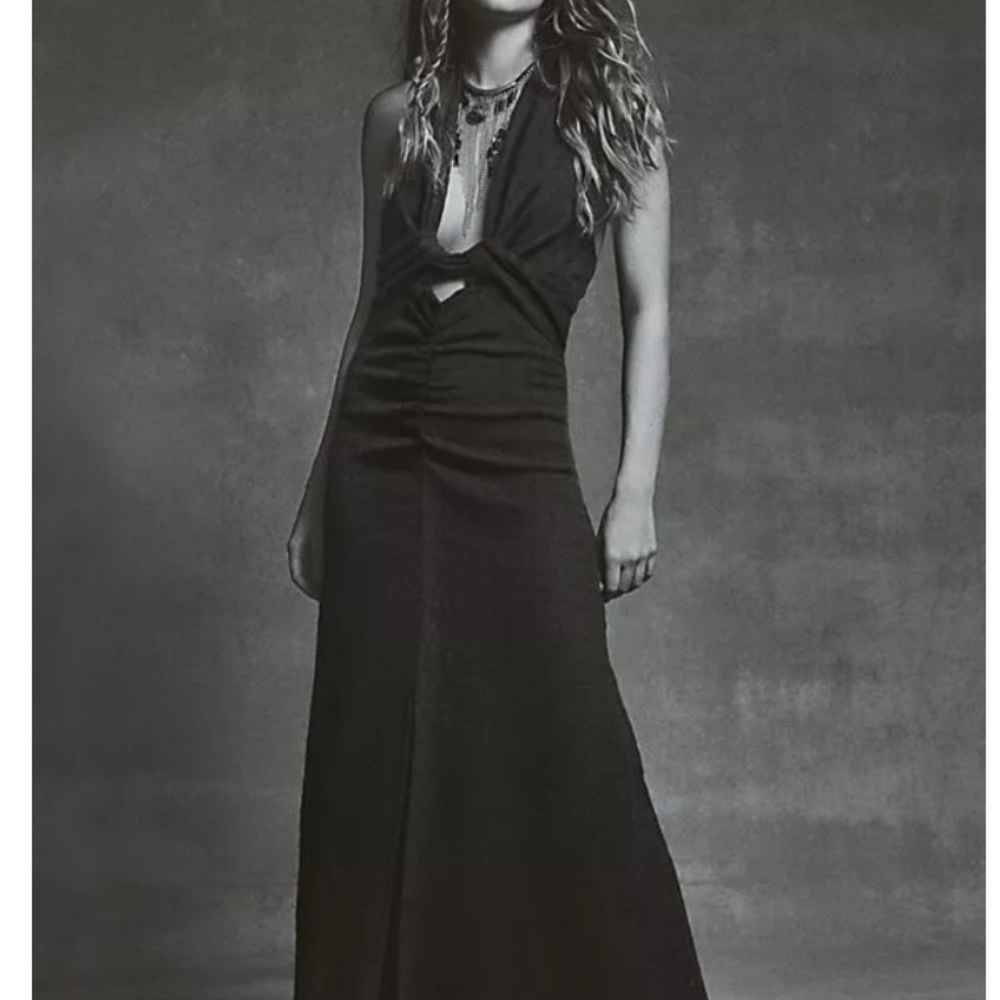NWT FREE PEOPLE ENDLESS SUMMER NYA MAXI DRESS IN BLACK-Small - Picture 3 of 8